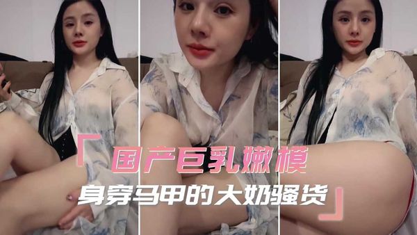 国产巨乳嫩模 身穿马甲的大奶骚货